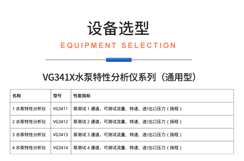 威格新品-VG3400系列水泵特性分析仪 厂家直销 质量保障插图31
